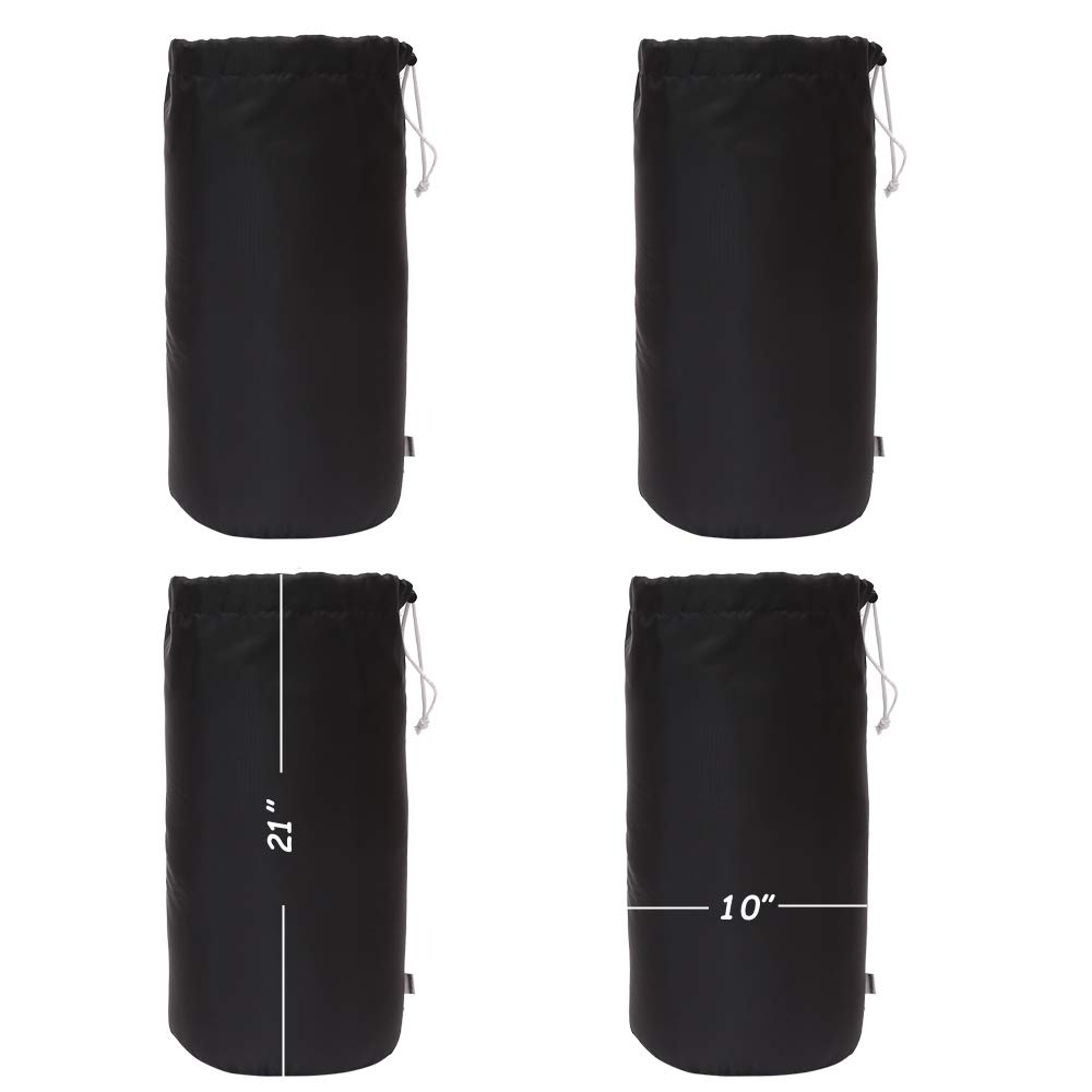 Augbunny Drawstring Water Resistant Stuff Sack 4-Pack