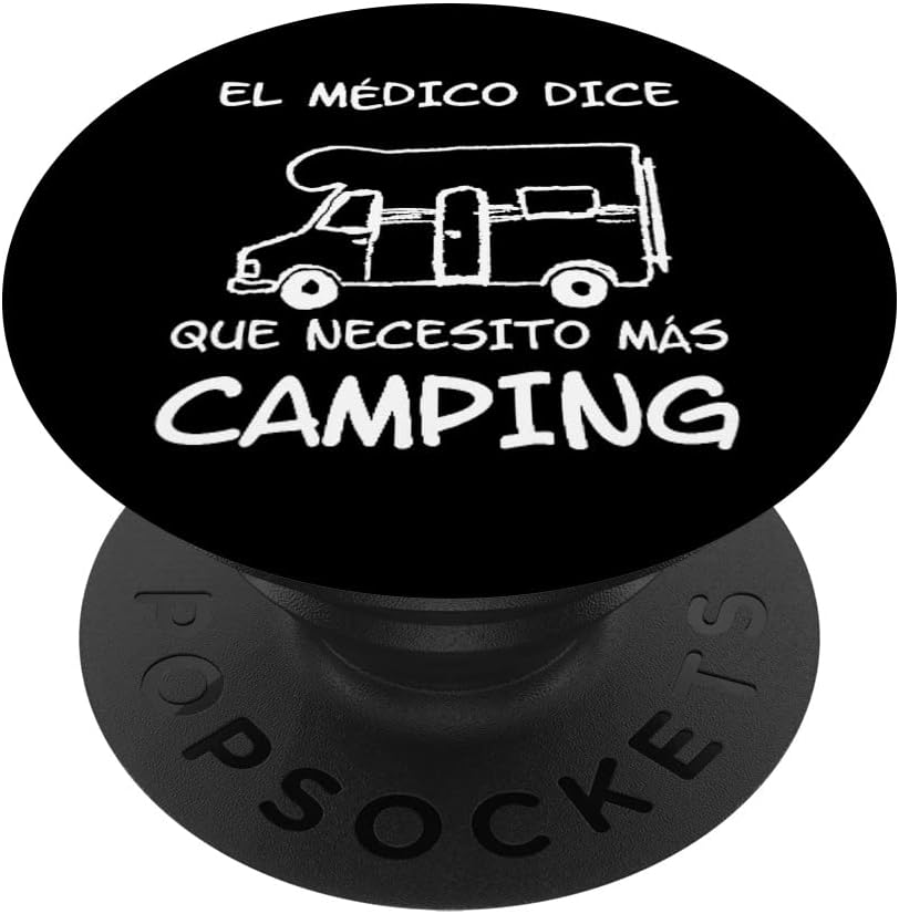 Terapia de refranes en el camping - El médico dice PopSockets PopGrip Intercambiable