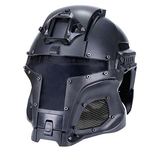 Tactical Military Ballistic Helmet Side Rail NVG Shroud Transfer Base Army Combat Airsoft Paintball Full Face Mask Helmet