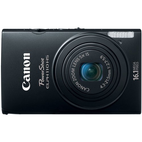 Image of Canon PowerShot ELPH 110 HS 16.1 MP CMOS Digital Camera with 5X Optical Image Stabilized Zoom 24mm Wide-Angle Lens and 1080p Full HD Video Recording (Black) (Old Model)