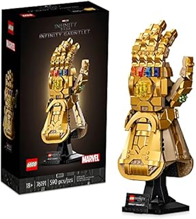 LEGO Marvel Infinity Gauntlet Set 76191, Collectible Thanos Glove with Infinity Stones, Adult Building Set, Avengers Gift for Father's Day, Model Kits for Decoration and Display