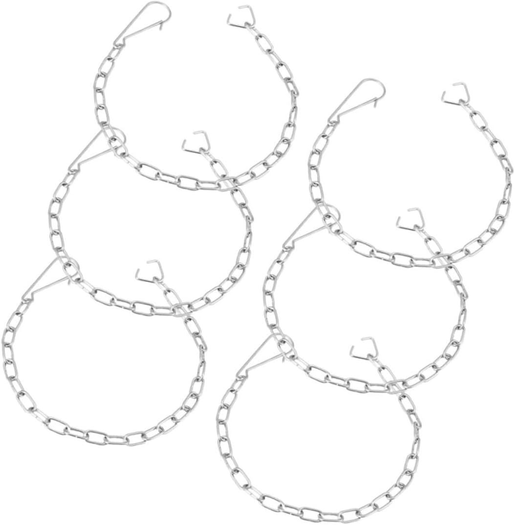OSALADI 18pcs Stainless Steel Toilet Flapper Chain Replacement Easy Install Performance Compatible Drain Valve Fittings
