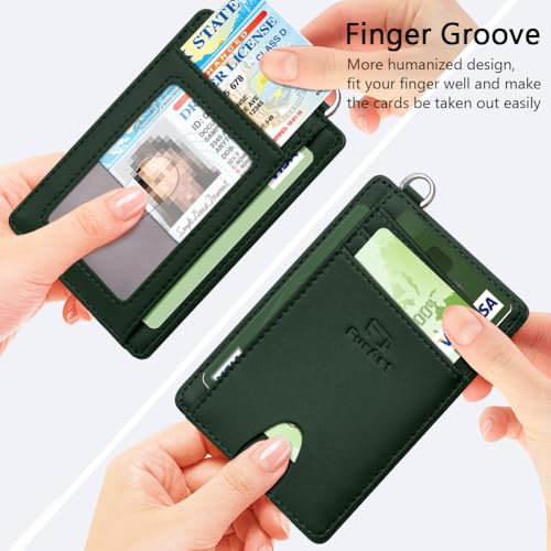 Image of FurArt Slim Minimalist Wallet RFID Credit Card Holder for Men | slim minimalist compact rfid id window thin
