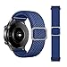Produktbild Tiggo 20mm Armband für Galaxy Watch 3 41mm,Geflochtener Gürtel Ersatzband Verstellbares Weiches band,Uhrenarmband Armbänder Wrist Strap für Garmin vivoactive3/Garmin vivoactive3 music (Blau)