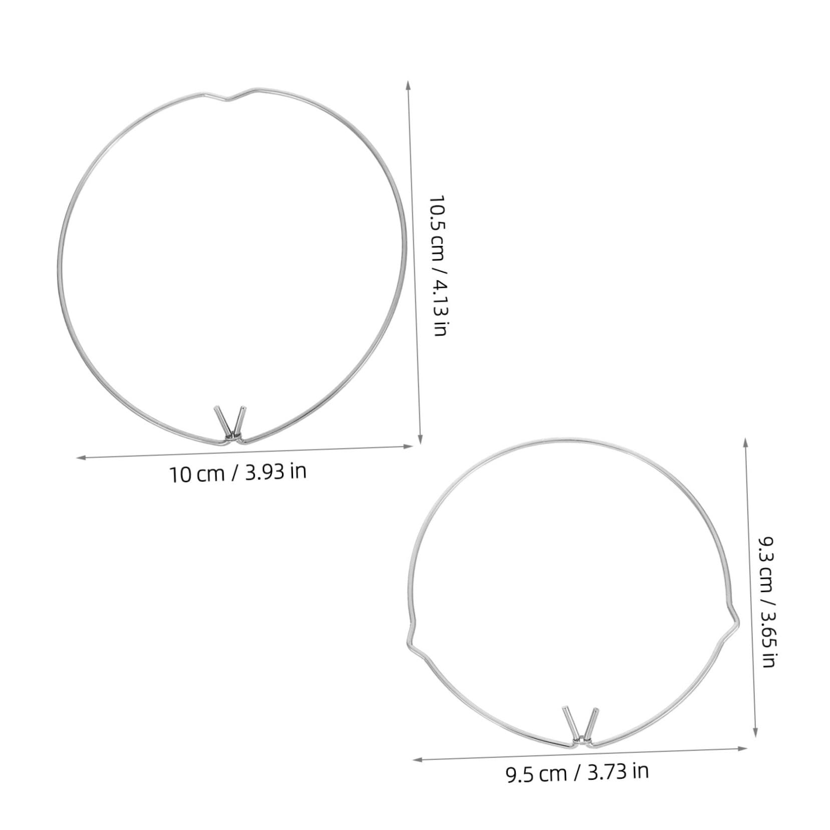 Gogogmee 4pcs Silver Light Clamps Spring Retaining Clips for Lights Easy Install Lamp Fixing Rings Universal Ceiling Lamp Accessories