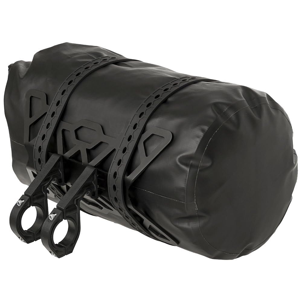 AGU Lenkertasche vorne Bikepacking Extreme Pro schwarz 9,6 Liter wasserdicht mit Halterung aus Aluminium