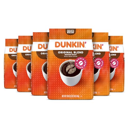Dunkin’ Original Blend Medium Roast Ground Coffee, 18...