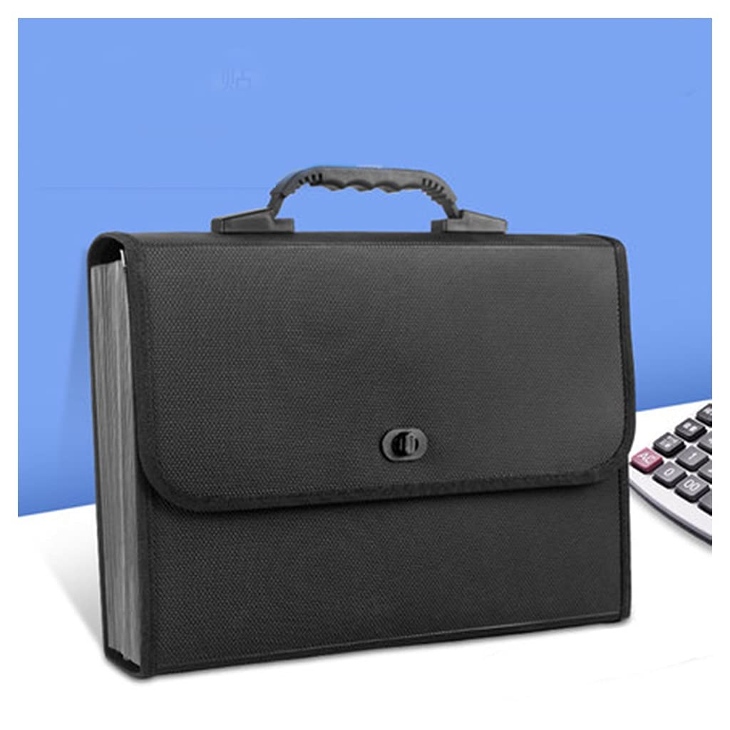 Carpeta Clasificadora Acordeon, Organizador De Bolsa De Almacenamiento De Documentos, Carpeta De Archivos Expandible De 26 Bolsillos Con Envoltura De Borde De Tela, Organizador De Acordeón Expandible