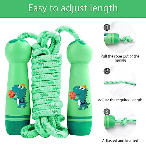 UOCAI Verde Corda per Saltare Bambini, Regolabile