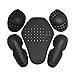 Produktbild 5 x herausnehmbare Protektoren EVA Riding Schulter Ellbogen Rücken Pads Set Motorrad Schutz Kleidung SET integrierter Motorrad Racing Guard