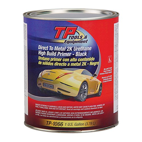 TP Tools 3-IN-1 Urethane Primer (2K) DTM (Direct-to-Metal) - Black, Gallon #TP-1066