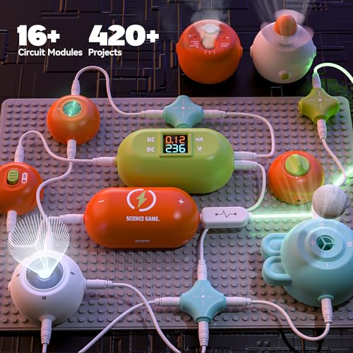 Science Kits for Kids - STEM Kits for Kids, Electronics Exploration Kit, Over 420 Projects, 35 Circuit Parts, STEM Educational Toy Gifts for Kids Boys Girls Ages 3 4 5 6 7 8 9 10 11 12 - Image 4