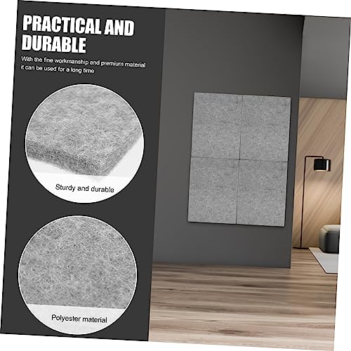 12 paneles acústicos absorbentes de sonido de poliéster ligero para oficina en casa y estudio, insonorización, fácil instalación con respaldo adhesivo miniatura 2