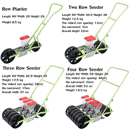 Sembradora manual para jardín tipo push 2 filas miniatura 4