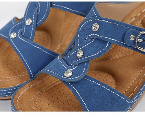 Orthopedic Wedge Sandals for Women Dressy Summer Comfortable Walking Sandals Casual Thong Sandals2