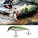 Qsvbeeqj 51mm Jerkbait Pike Carkbait Sinking Minnow Fishing Lures Swimbait Hard Baits Jerk Baits for Freshwater Saltwater Fishing