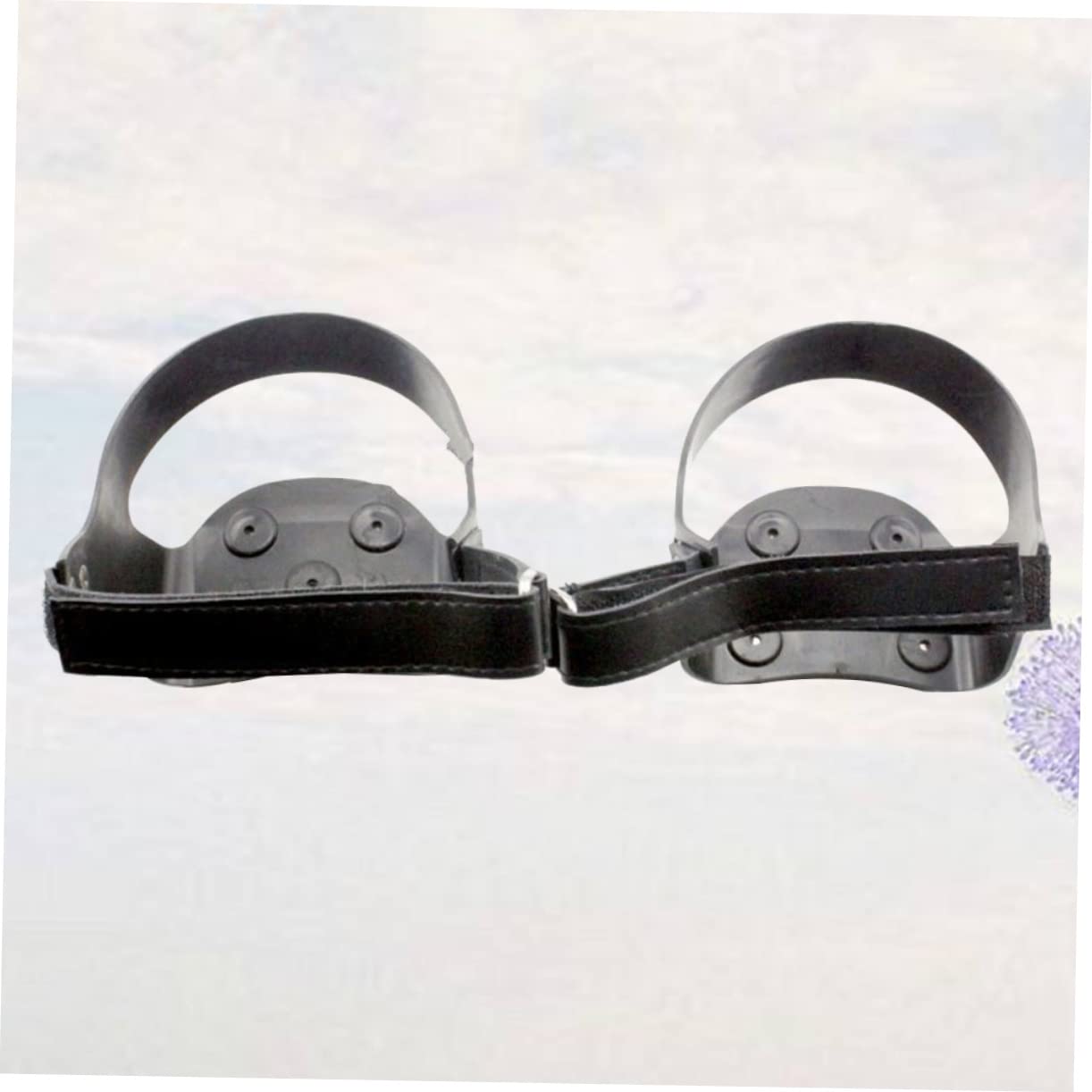 Healvian Copriscarpe Per Ramponi Escursionismo Impugnature Tacchette Stivale All'aperto Stivali A Spillo Correre Borchie Crampone Bitte Di Ghiaccio Punte Da Neve Per Scarpe Nero