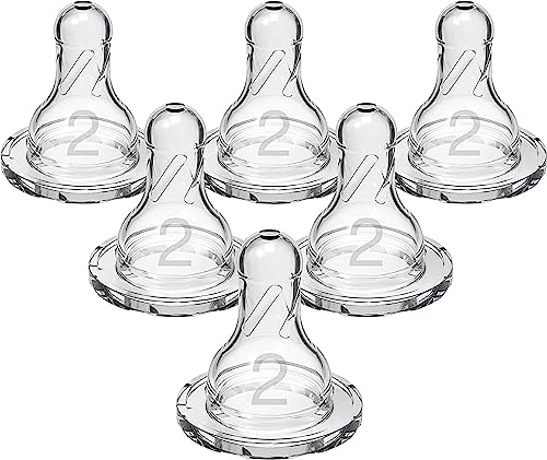 Image of Dr. Browns 2 Natural Flow Level 2 Standard Nipple - 6 Count