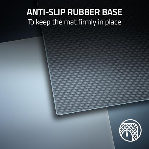 Image of Razer Atlas Pro Tempered Glass Gaming Mouse Mat - Ultra-Thin 1.9mm, Dirt and Scratch Resistant, Ultra‑Smooth Low‑Friction Surface, Optimized for Optical Sensors, Anti-Slip Base - White