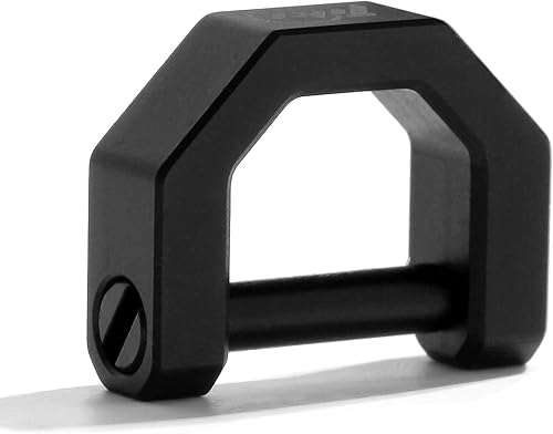 Miniatura 10 de Llaveros de titanio, anillo en D, llavero de titanio para llaves de coche