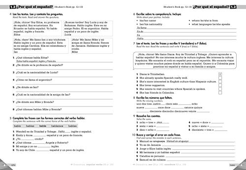 Lower Secondary Spanish for the Caribbean - A Explorar: Workbook Level 1 (Spanish and English Edition) (English and Spanish Edition) - Image 4