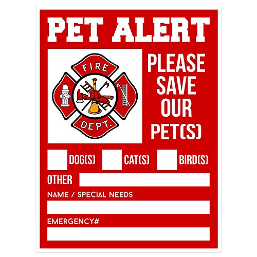 Pet Alert Fire Rescue Sticker - 5