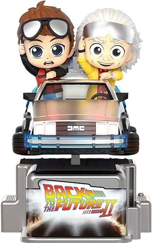 Miniatura 3 de Hot Toys Volver al futuro Marty McFly & Doc Brown Figura coleccionable CosRider Series Luces y sonidos