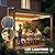 Outsunny Louvered Pergola with Solar LED Lights, 10' x 10' Outdoor Pergola Metal Patio Hardtop Gazebo with Adjustable Metal Louvered Roof, Drainage Gutters, Handle for Deck, Brown