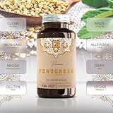 FS Fenugreek | 120 High Strength Fenugreek Capsules - 2500mg (from 33:1 Extract) per Serving | Fenagreek Supplement | Non-GMO, Gluten & Allergen Free | Made in The UK - Image 3