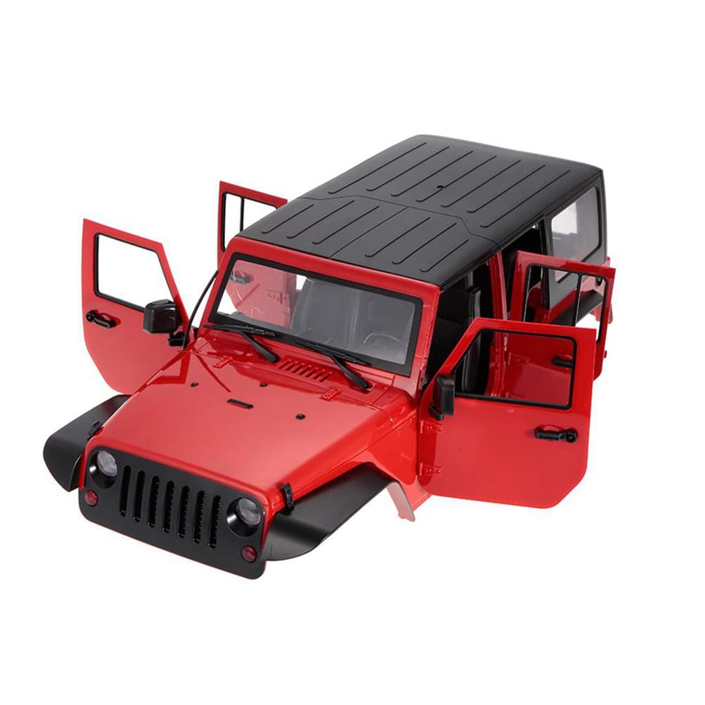 Zestaw powłoki samochodowej 313mm / 12.3inch Wózek rozstaw osi, niezmieniony dla zabawka pojazdu DIY dla 1/10 RC Crawler osiowy SCX11 SCX10 90046 90047 Jeep Wrangler, B