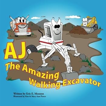 Paperback AJ The Amazing Walking Excavator Book