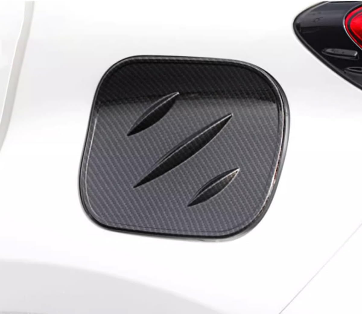 Car Accessories Exterior Gas Fuel Tank Cover Trims (Carbon Fiber Style) Fit For Toyota C-HR CHR 2018 2019 2020 2021 2022 2023 ABS 1PC