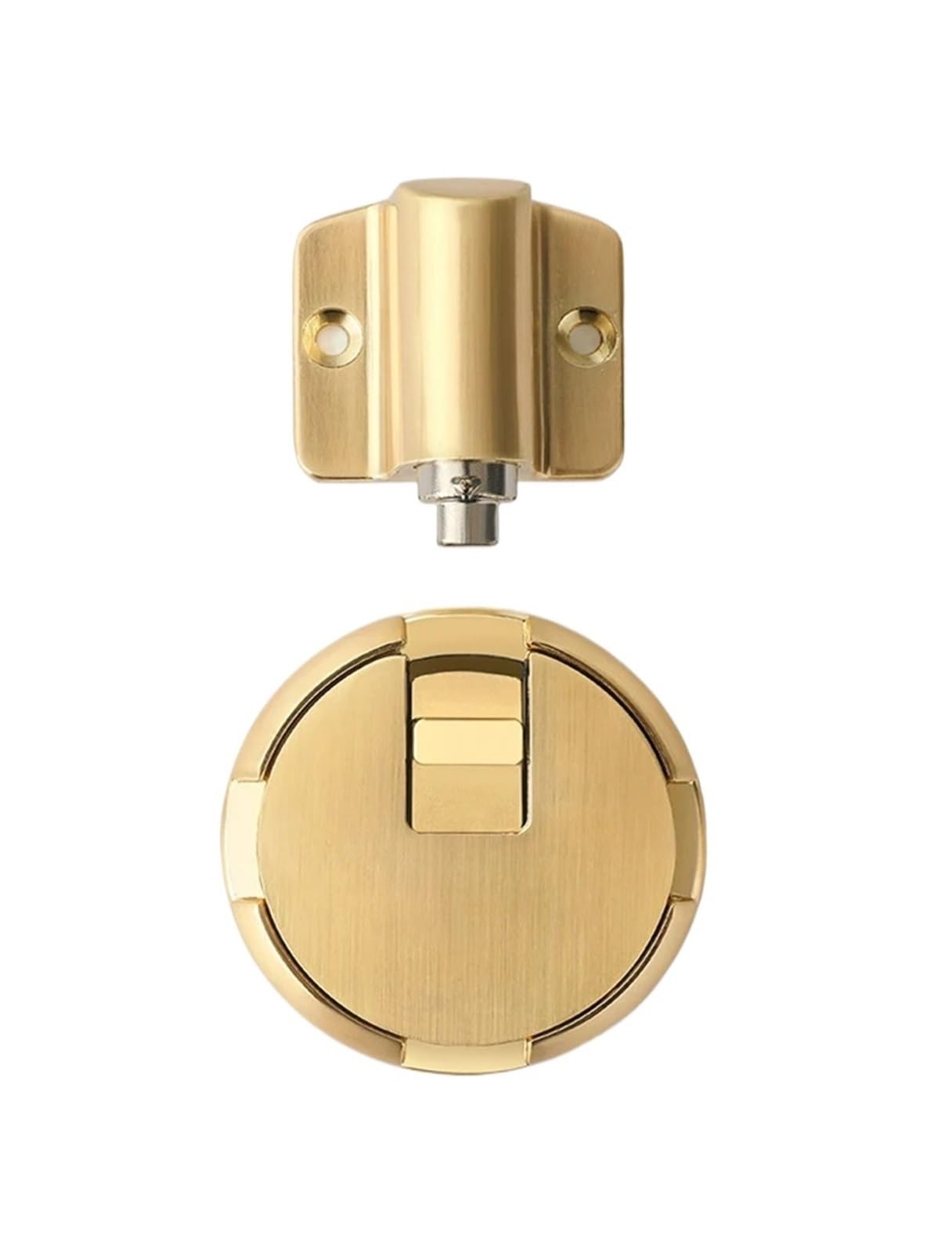 Kiddibubzi Gold Zinc Alloy Mechanical Door Stop Door Stopper Door Holders Catch Floor Stop Doorstop Furniture Door Hardware(Gold)