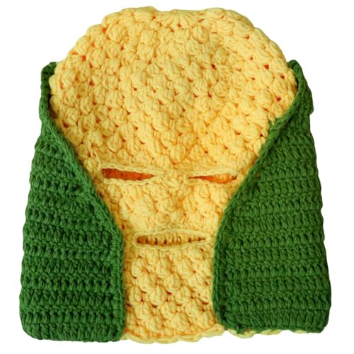 Chapeau de maïs tricoté stretch à isolation thermique avec cache-cou