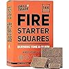 Grill Trade Fire Starter Squares 144 Easy Burn Your BBQ Grill Camping Fire Wood Stove Smoker Pellets Lump Charcoal Fireplace Fire Cubes are The Best Barbeque Accessories