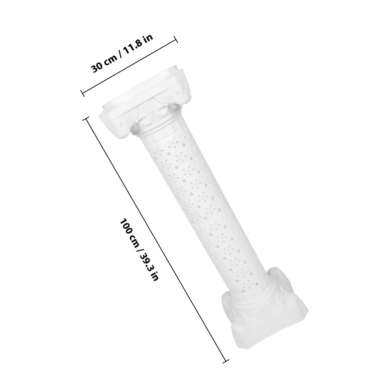 Supvox Römische Hochzeitssäule aus Kunststoff Hohle Dekosäule mit Blumenständer Wetterfeste Tischdeko für Hochzeitsfeier und Wegweiser Zufälliger Stil