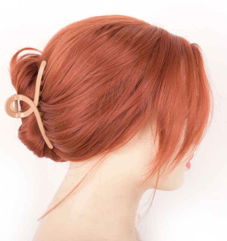 Miniatura 5 de vedar VEDAR-806 - Pelucas de encaje frontal de cobre para mujer, peluca de encaje frontal sintética rojo cobre con flequillo, parte media, sin