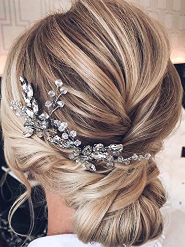 Unicra Wedding Hair Pins Hair Set Jewelry Decorative Wedding Hair Accessories For Brides And Bridesmaids Pack Of 2 (Silver) #TOP4