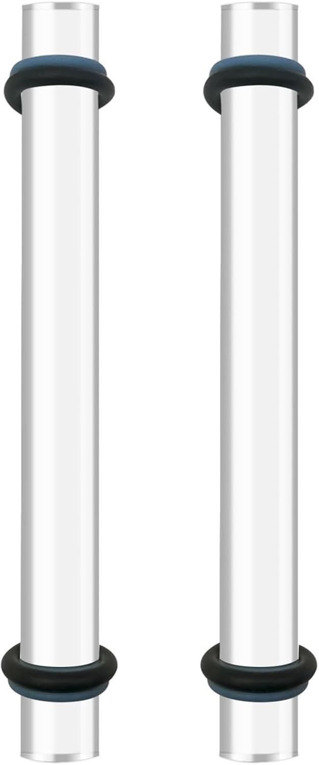 DIYOOHOMY 2Pcs Polymer Clay Roller Tools, Acrylic Rolling Pin with Thickness Rings Kit, Air Dry Clay Tools Clear Slab Roller Supplies