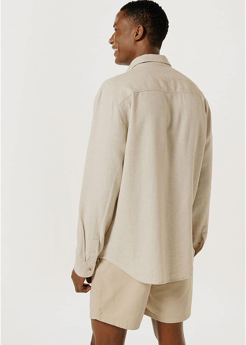 Camisa Em Linho Hering Manga Longa Slim Masculina