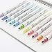 LeKing 12 colores Conjunto de resaltador, estudiante con marcador de doble cabeza,...
