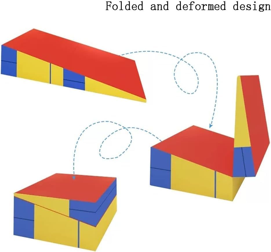 Portable Folding Incline Exercise Mat for Home Workouts, Aerobics, Gymnastics, and Stretching - Compact, Easy to Store, Ideal for Fitness Enthusiasts