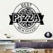 Produktbild sanzangtang Neue Pizza Wandkunst Applique Wandaufkleber Material Wanddekoration Wohnzimmer Haus Dekoration Küche Wandaufkleber 30X26 cm