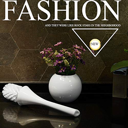 Brosse de toilette base céramique pour éviter les chutes du support