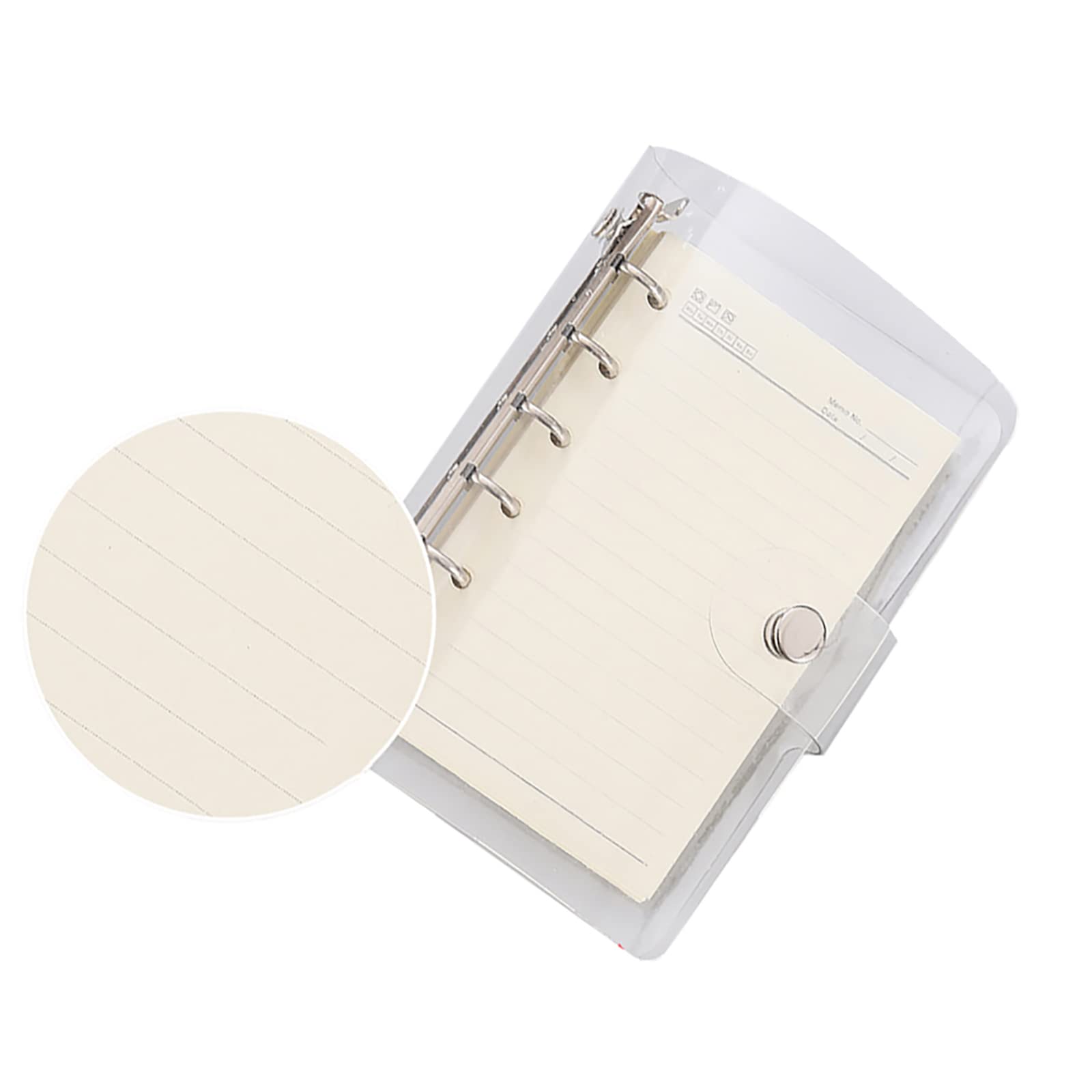 Amazon.co.jp: システム手帳 透明 バインダー A7 6穴 PVC素材