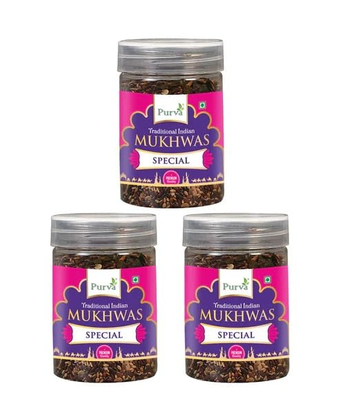 Purva BITES Special Mouth Freshner (Mukhwas) Pack Of 3 (Each 100 gm