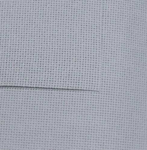 Image of KCS 59 inch x one Yard (93cmx149cm) 18 Count Cotton Aida Cloth Cross Stitch Fabric (Light Grey)
