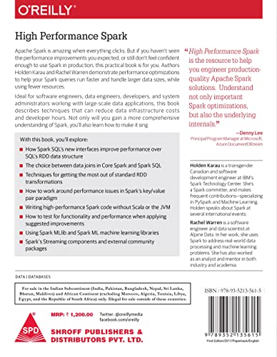 Image of High Performance Spark: Best Practices for Scaling and Optimizing Apache Spark (Greyscale Indian Edition)