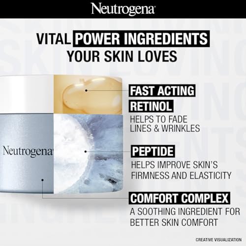 Neutrogena Visible Repair Retinol Day & Night Cream: Boosts Collagen for Anti-Ageing, Wrinkles, Fine Lines 50g - Image 5