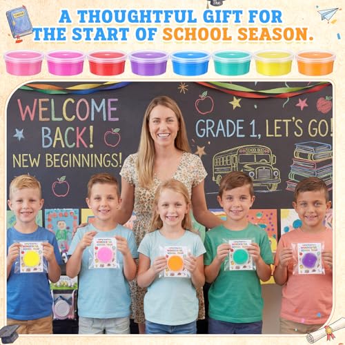 VioraWhite 48 Pcs Back to School Air Dry Clay Set with Card and Gift Bags DIY Clay Model Arts and Crafts Gift Graduation Party Favors Prizes for Kids Students Children Classroom - Image 6